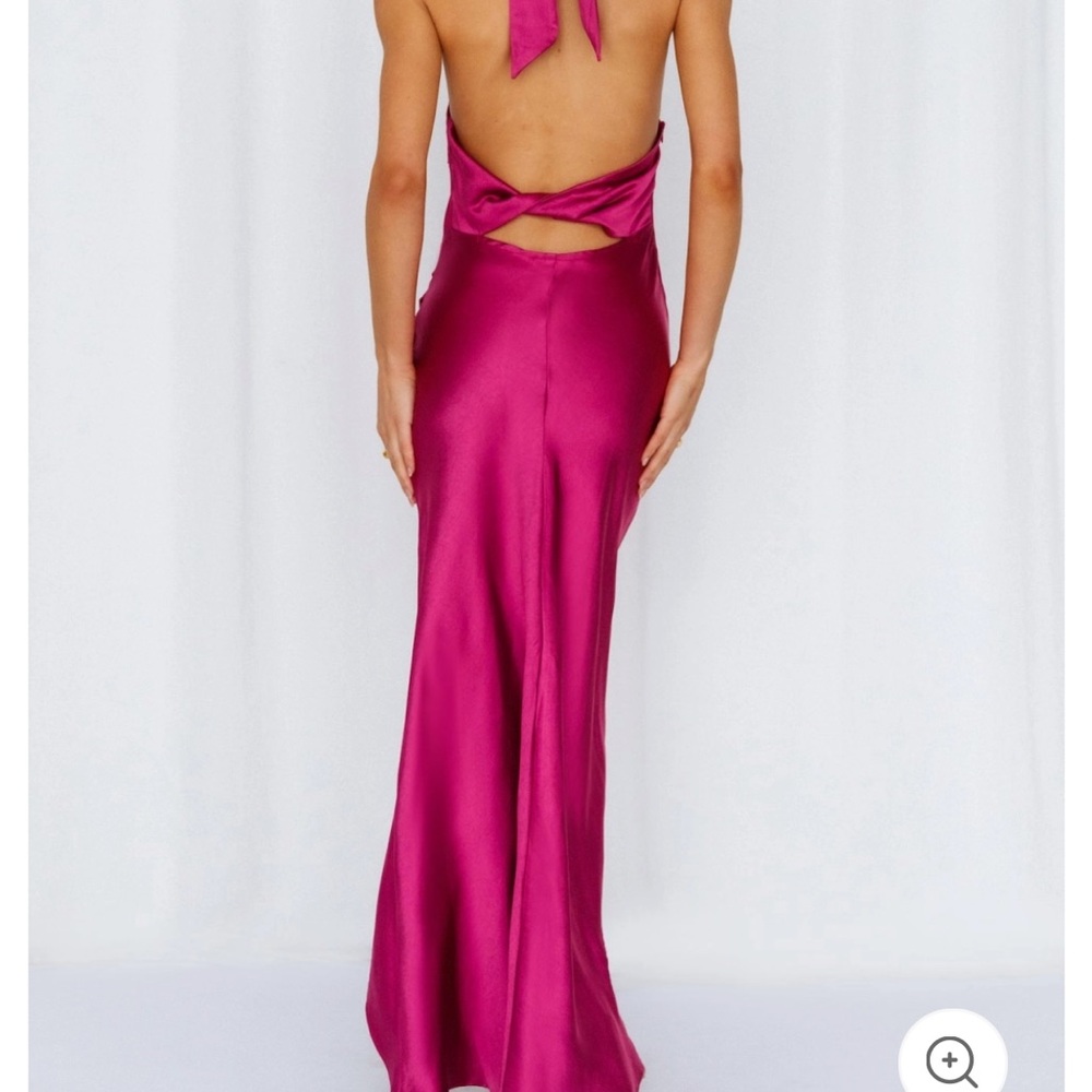 Hello Molly Fuchsia Backless Dress - Picture 2 of 4